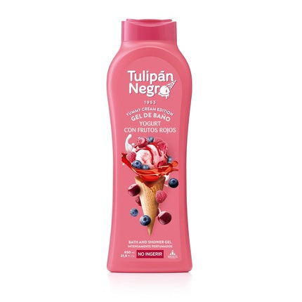 Gel de duș, Tulipan, iaurt și fructe roșii, 650 ml