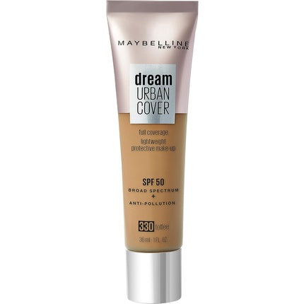 Fond de ten, Maybelline Dream Urban Cover, SPF 50, Toffee, 30 ml