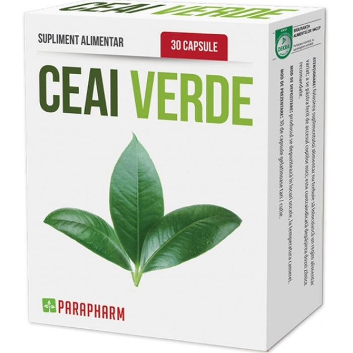 Supliment alimentar, Quantum Pharm, Ceai Verde, 30 capsule