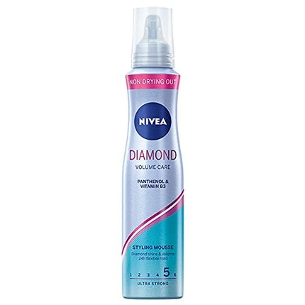 Spumă pentru păr, NIVEA, Diamond Volume Care, 150 ml