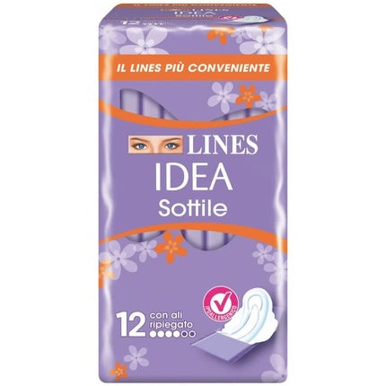 Absorbante zilnice subțiri cu aripioare, Lines Idea, design discret