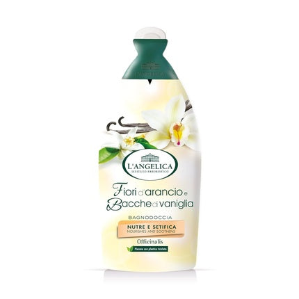 Gel de duș, L'Angelica, Floare de portocal și vanilie, 500 ml