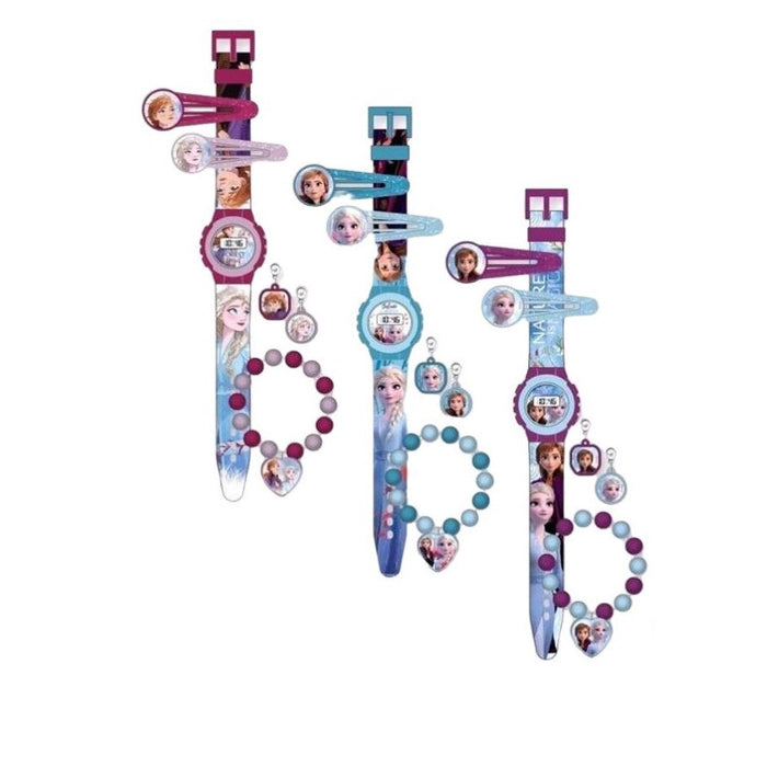 Set accesorii păr și ceas, Disney, Frozen 2, multicolor