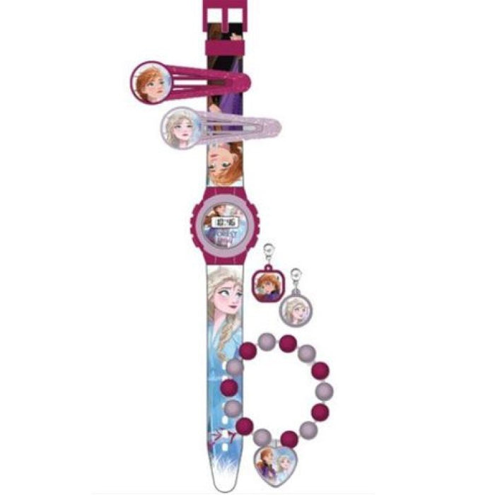 Set accesorii păr și ceas, Disney, Frozen 2, multicolor