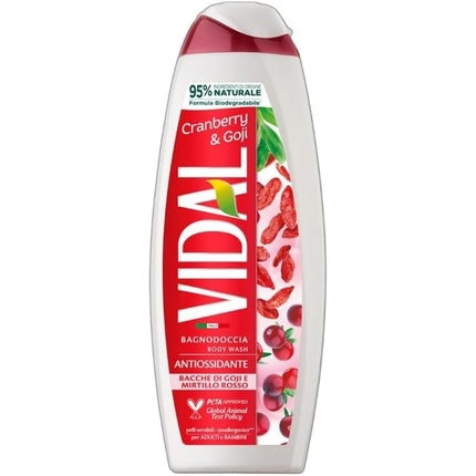 Gel de duș, Vidal, Goji Berries & Cranberries, 500 ml