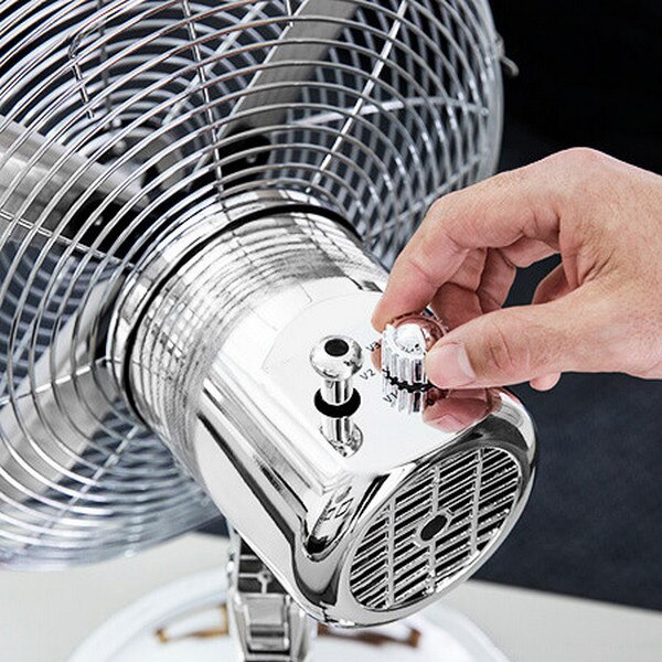 Ventilator de masă Cecotec EnergySilence 580 RetroDesk, 3 viteze, design retro