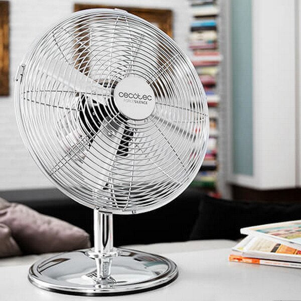 Ventilator de masă Cecotec EnergySilence 580 RetroDesk, 3 viteze, design retro