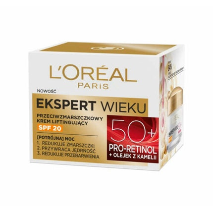Cremă de zi, L'Oreal, Age Specialist 50+, SPF20, 50 ml