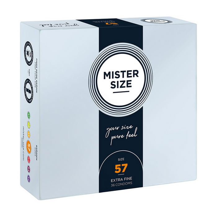 Prezervative Mister Size 57 mm, set 36 bucăți