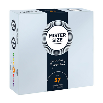 Prezervative Mister Size 57 mm, set 36 bucăți