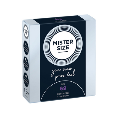 Prezervative, Mister Size, Pure Feel, 69 mm, 3 bucăți