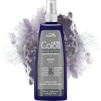 Spray colorant păr, Joanna, Ultra Color Silver, 150 ml, Gri Cenușiu