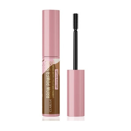 Gel sprâncene, Claresa Brow Power Shot, efect laminare, transparent