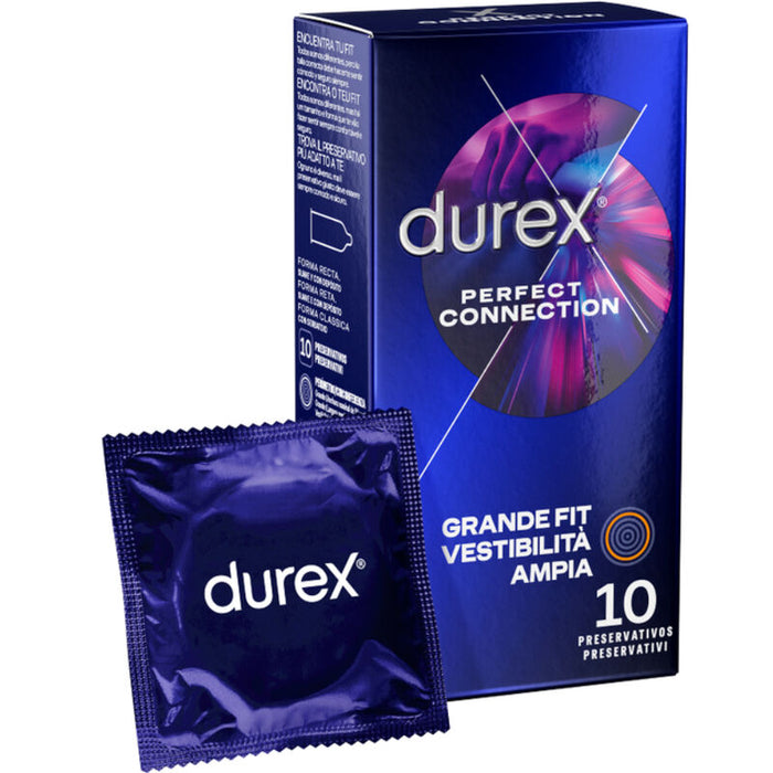 Prezervative, Durex, Perfect Connection, lubrifiere silicon, 10 bucăți