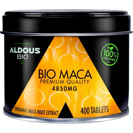 Capsule Maca Organică, Aldous Labs, 400 comprimate vegane