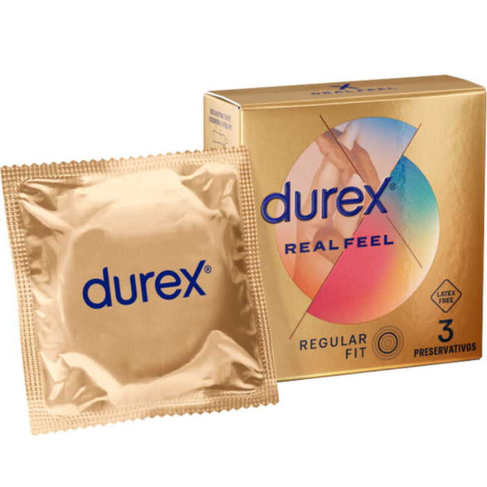 Prezervative, Durex RealFeel, fără latex, 3 unități