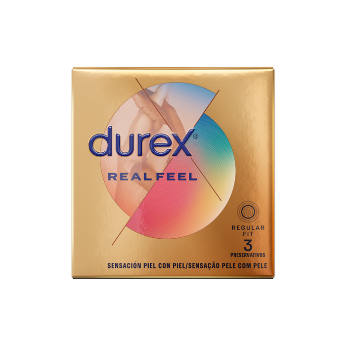 Prezervative, Durex RealFeel, fără latex, 3 unități