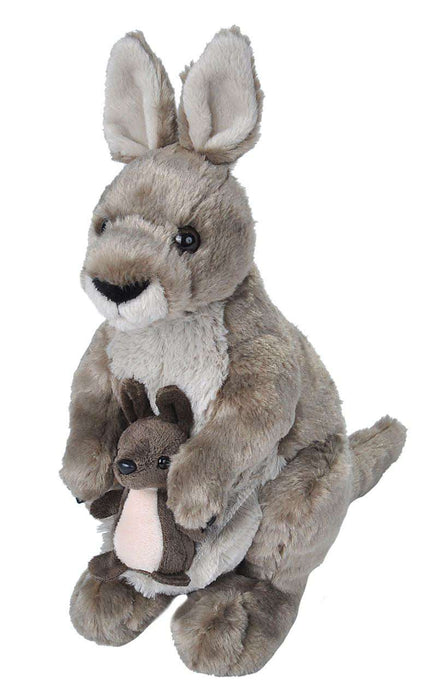 Jucărie Plus Cangur, Wild Republic, 30 cm, maro și bej