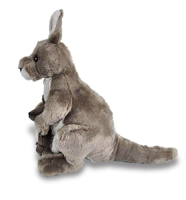 Jucărie Plus Cangur, Wild Republic, 30 cm, maro și bej