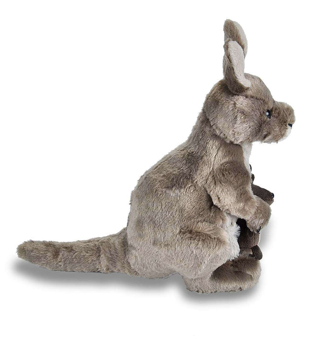 Jucărie Plus Cangur, Wild Republic, 30 cm, maro și bej