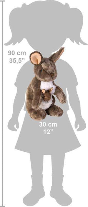 Jucărie Plus Cangur, Wild Republic, 30 cm, maro și bej