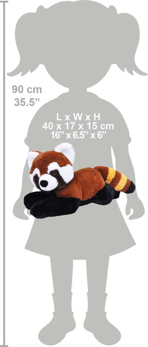 Jucărie Plus Urs Panda Roșu, Wild Republic, 30 cm