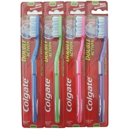 Periuță de dinți manuală, Colgate, Double Action, medium, 18cm