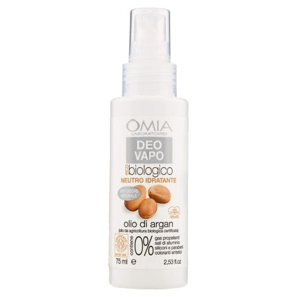 Deodorant spray unisex, Omia Eco, ulei de argan, 75 ml