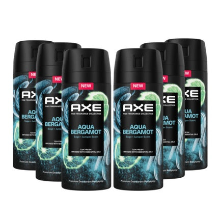 Deodorant spray, AXE, Aqua Bergamot, fără săruri, 150 ml