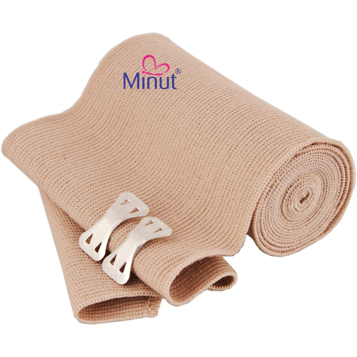 Bandaj elastic, Innovagoods, Minut, bej, 15cm x 4,5m