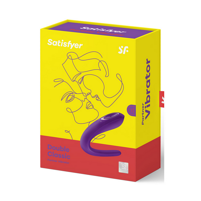Vibrator dublu, Satisfyer Double Classic, silicon, 10 programe