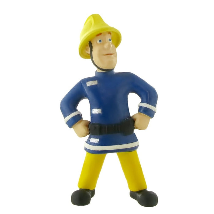 Figurină pompier, Comansi, Fireman Sam, cu cască, 9 cm
