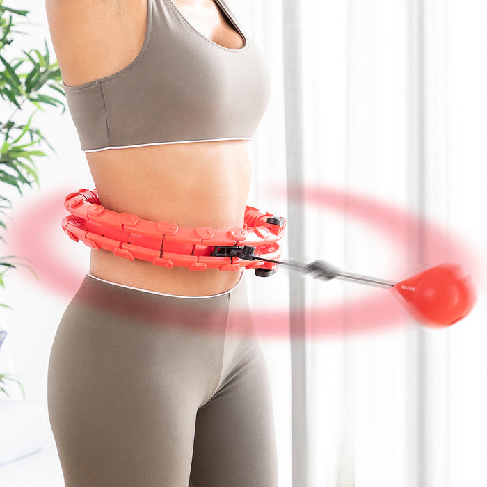 Cerc Fitness Reglabil, Innovagoods, 24 Piese, Roșu