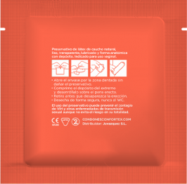 Prezervative, Confortex, Nature, 53 mm, grosime 0,065 mm