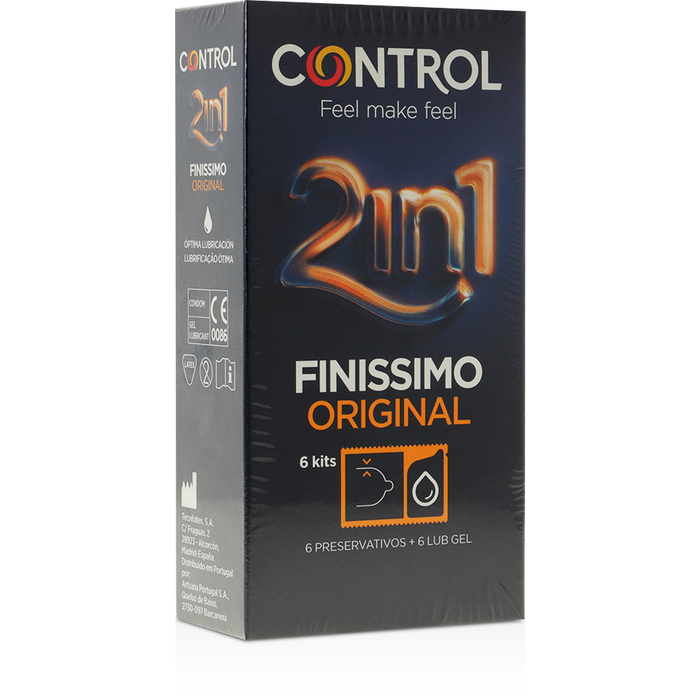 Prezervative Control Fine Duo, Lubrifiant, 6 unități