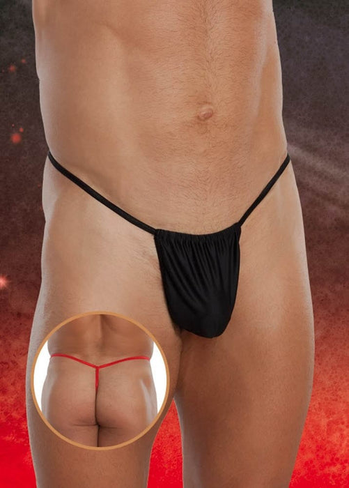 Chilot tanga, Softline, model 4470, negru, mărime S/L