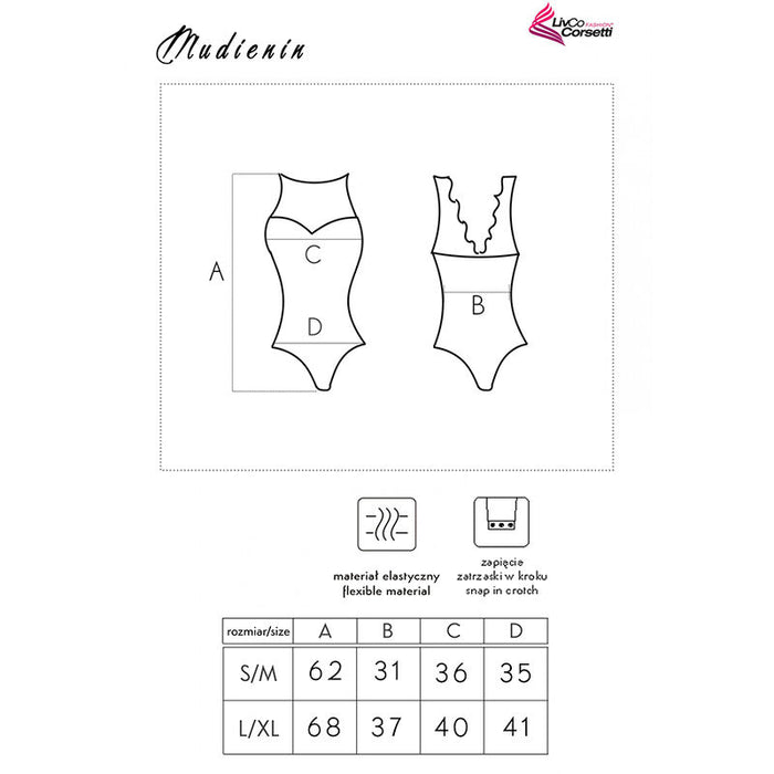 Body, Obsessive Mudienin, negru, L/XL
