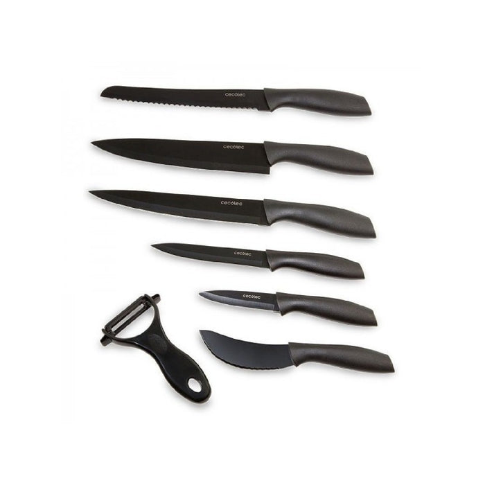 Set cuțite profesionale, Cecotec, 7 piese, lamă inoxidabilă