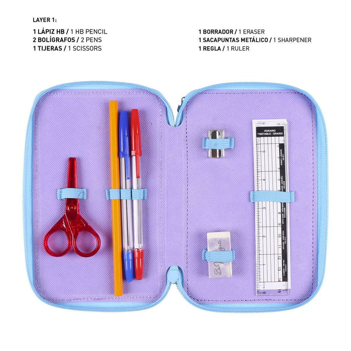 Penar echipat, Disney Frozen II, 43 piese, albastru