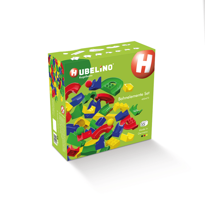 Set tobogane, Hubelino, Marble Run, 55 piese, multicolor