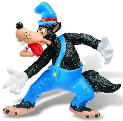 Figurină lup Bullyland, model multicolor, 3+ ani