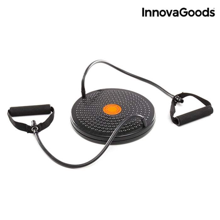 Disc Cardio Twister, InnovaGoods, negru, ghid exerciții