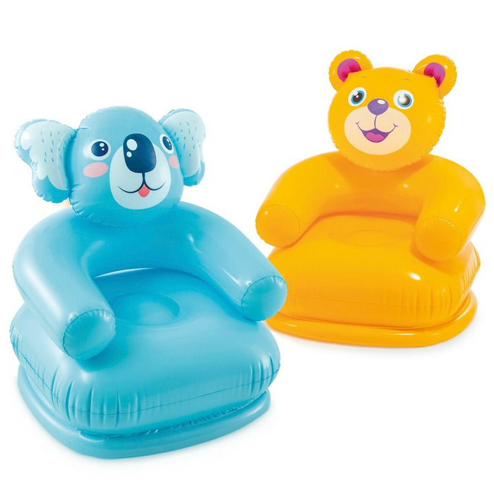 Fotoliu Gonflabil Copii, Intex Happy Animal, 66 x 79 x 64 cm