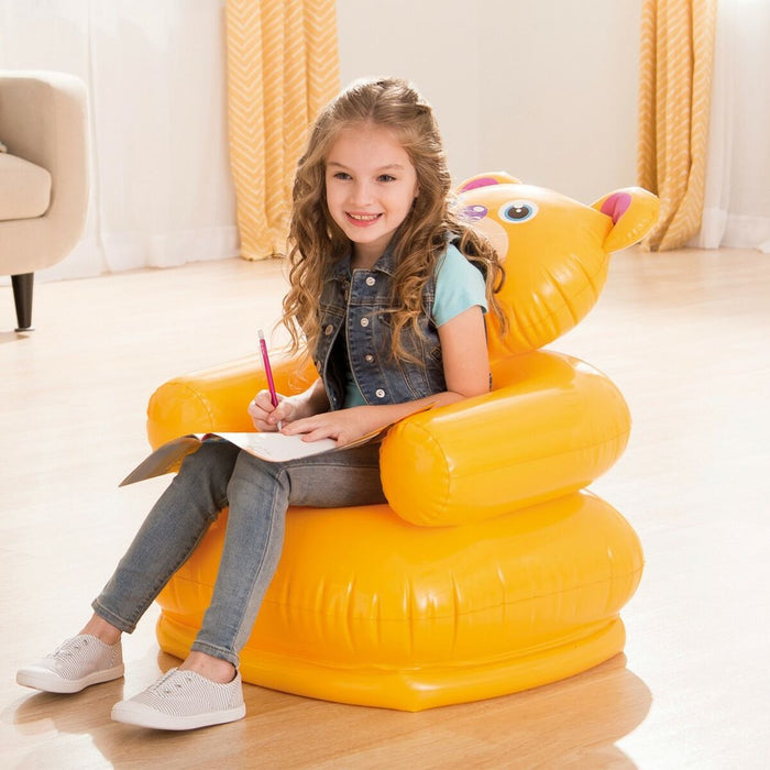 Fotoliu Gonflabil Copii, Intex Happy Animal, 66 x 79 x 64 cm