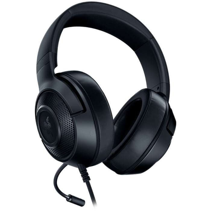 Căști gaming, Razer Kraken X Lite, negru, microfon flexibil