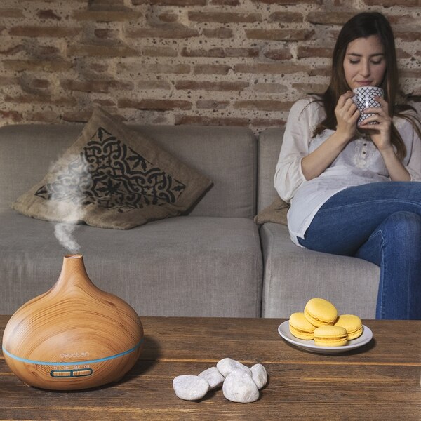 Umidificator ultrasonic Cecotec Pure Aroma 300 Yang, lemn, 300 ml