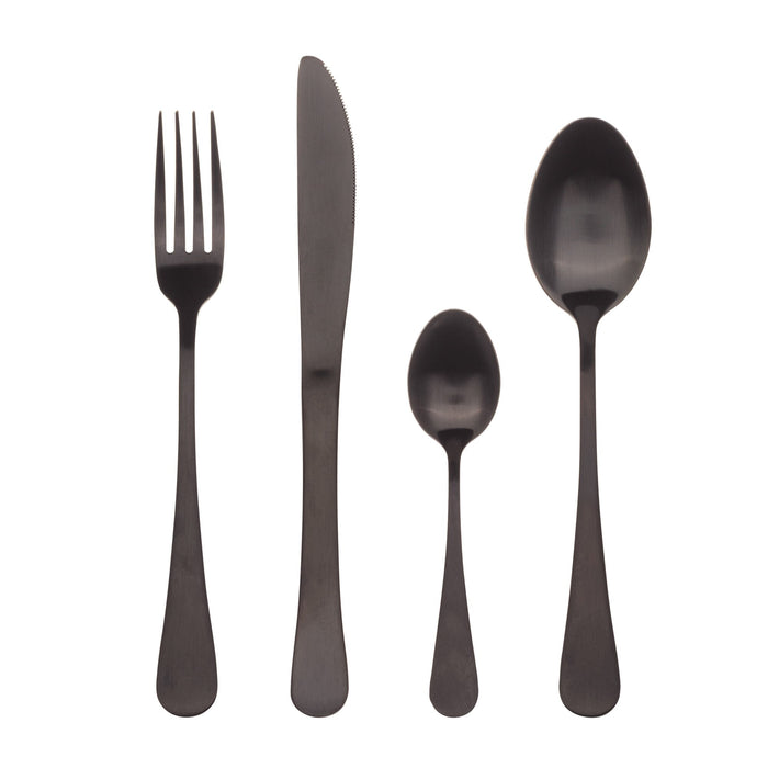 Set Tacâmuri, Bergner Munich, 24 Piese, Negru Mat