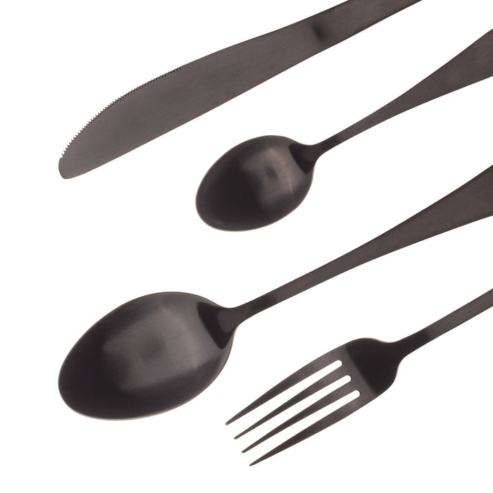 Set Tacâmuri, Bergner Munich, 24 Piese, Negru Mat