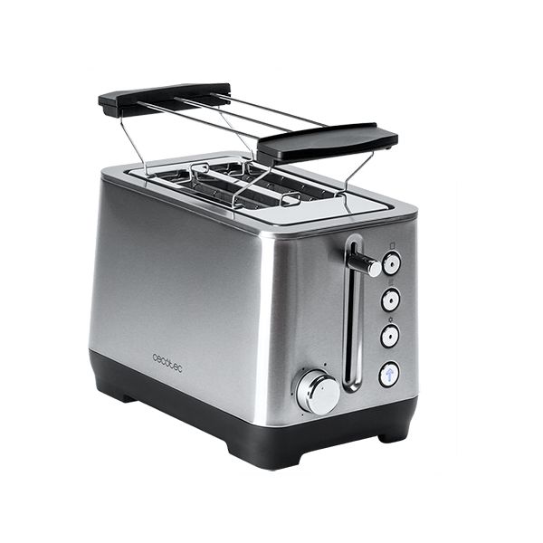 Prăjitor de pâine, Cecotec BigToast, 1000 W, inox