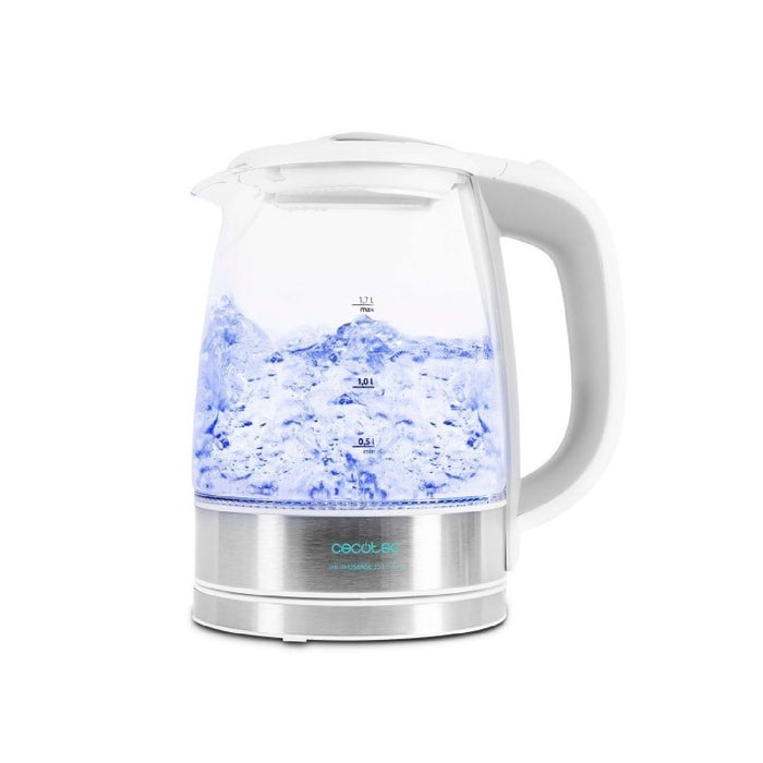 Fierbător, Cecotec ThermoSense 350 Clear, sticlă borosilicată, 1,7L
